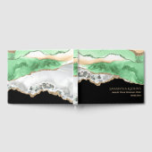 Imitate Goldmedaille-Edelsteine-Geode-Agode Gästebuch (Voll)