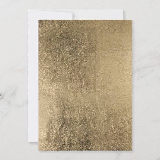 Imitate Goldmedaille Hochzeitsfarbenblock Einladung (Rückseite)