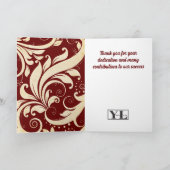 Imitate Goldmedaille universelles Angestelltenjubi Karte (Innenseite)