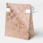 Imitate Goldpinienmuster-Polka-Punkte Geschenkschachtel (Rückseite)