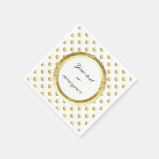 Imitate Goldpolka-Punktmuster Serviette
