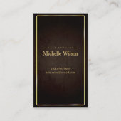 Imitate Goldschere Friseursalon Visitenkarte (Rückseite)