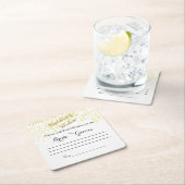 Imitate, Goldschmiede, Ratschläge und gute Wünsche Rechteckiger Pappuntersetzer (Vor Ort)