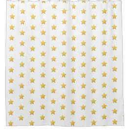 Imitate Goldsterne Duschvorhang