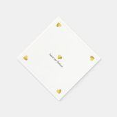 Imitate Golfherzen Liebe Serviette (Ecke)