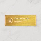 Imitate Gradient Gold Mini Chic Moderne Minimalist Treuekarte (Vorderseite)