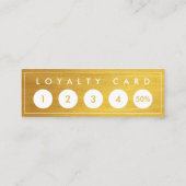 Imitate Gradient Gold Mini Chic Moderne Minimalist Treuekarte (Rückseite)