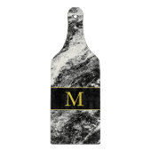 Imitate Granit Mit Monogramm Glasschneidplatte Schneidebrett (Vorderseite)