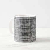 Imitate Grau Stoff Kaffeemaschine Tasse (Vorderseite Links)