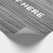 Imitate Grau-Stoffpapier mit benutzerdefiniertem T Geschenkpapier (Ecke)