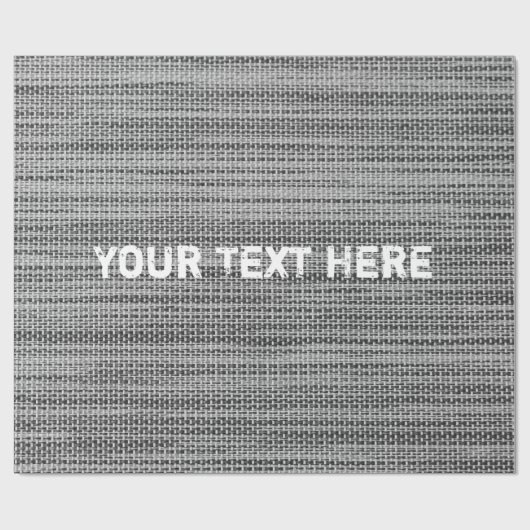 Imitate Grau-Stoffpapier mit benutzerdefiniertem T Geschenkpapier (Flach)