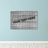 Imitate Graue Stoffe, benutzerdefinierte Textanzei Leinwanddruck (Insitu (Holzboden))