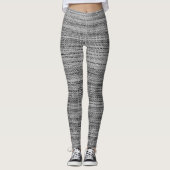 Imitate Graue Stoffe Leggings mit Ihrem Text (Vorderseite)