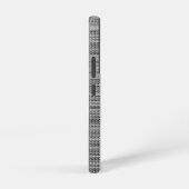 Imitate Grauer Fabric, benutzerdefinierter Textnam Samsung Galaxy Hülle (Rechte Seite)