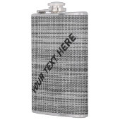 Imitate Grauer Stoffkolben mit benutzerdefiniertem Flachmann (Links)