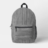 Imitate - Graues Stoffdesign - Rucksack (Vorderseite)