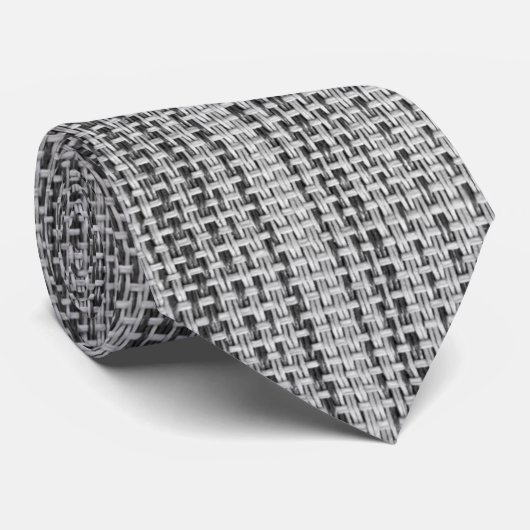 Imitate Gray Cotton Neck Tie Krawatte (Gerollt)