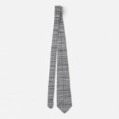 Imitate Gray Fabric Cotton Neck Tie Krawatte (Rückseite)