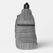 Imitate Gray Fabric Crossbody Bag (Vorderseite)