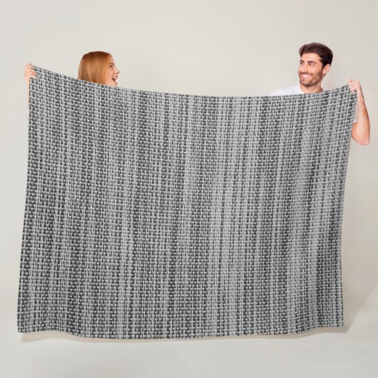 Imitate Gray Fabric Fleece Blanket - Modern (Beispiel)