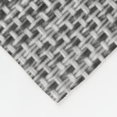 Imitate Gray Fabric Fleece Blanket - Modern (Ecke)