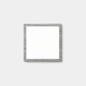 Imitate Gray Fabric Gerahmt Post it Notes Post-it Klebezettel (Vorderseite)