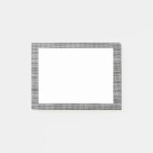 Imitate Gray Fabric Gerahmt Sticky Notes Post-it Klebezettel (Vorderseite)