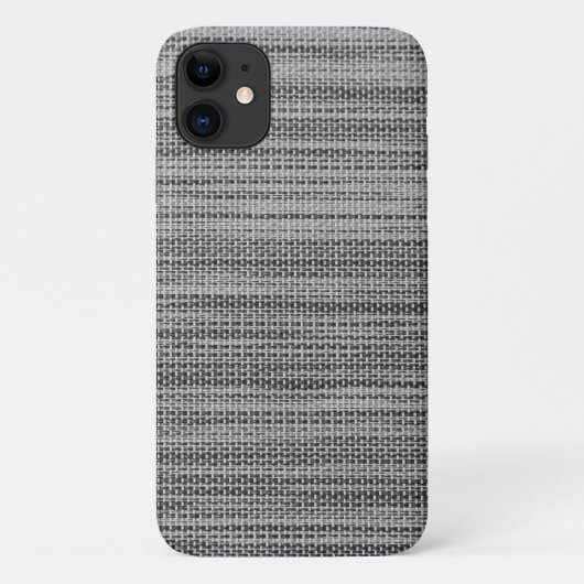 Imitate Gray Fabric Modern Design iPhone Case (Rückseite)