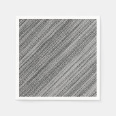 Imitate Gray Fabric Napkins Serviette (Vorderseite)