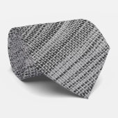 Imitate Gray Fabric Neck Tie Krawatte (Gerollt)