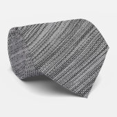 Imitate Gray Fabric Neck Tie Krawatte (Gerollt)