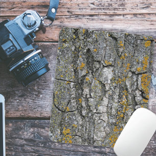 Imitate Gray Grunge Holz Tree Bark Mousepad