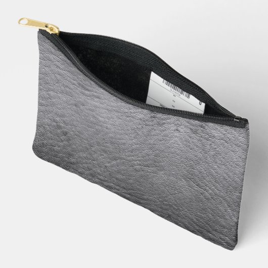 Imitate Gray Leather Zubehörtasche (Offen)