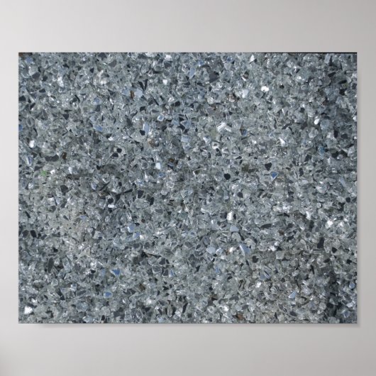Imitate Gray Sparkle Poster (Vorne)