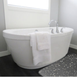 Imitate Gray Terrazzo Badematte