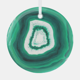 Imitate Green Agate Glass Oracles Ornament Aus Glas