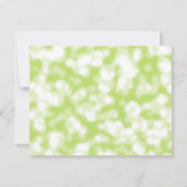 Imitate Green Glittering Fab Confetti Glitzern Dot Einladung (Rückseite)