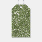 Imitate Green Glitzer Texture Look - Vielen Dank Geschenkanhänger (Rückseite)