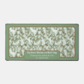 Imitate Green Gold Marmor - Büro Schreibtischunterlage (Vorderseite)