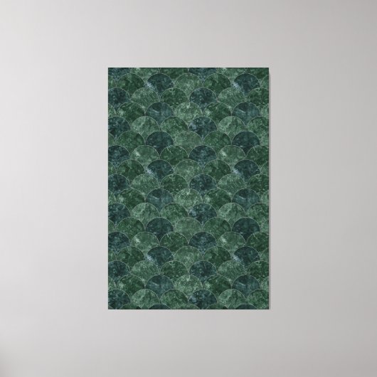 Imitate Green Stone Mermaid Scales Leinwanddruck (Vorderseite)