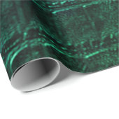 Imitate Grüne Alligator Krokodile Leder Druck Geschenkpapier (Rolleneckpunkt)