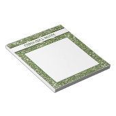 Imitate Grüne Glitzer Textur mit benutzerdefiniert Notizblock (angewinkelt)