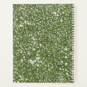 Imitate Grüne Glitzer Textur mit benutzerdefiniert Planer (Rückseite)