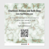 Imitate Grüner Goldmarmor Aufkleber (Blatt)