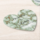 Imitate Grüner Goldmarmor - Elegante Hochzeit Untersetzer (angewinkelt)