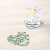 Imitate Grüner Goldmarmor - Elegante Hochzeit Untersetzer (Vor Ort)