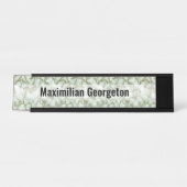 Imitate Grüner Goldmarmor Schreibtischnamensplakette (Vorderseite )