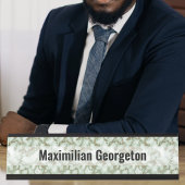 Imitate Grüner Goldmarmor Schreibtischnamensplakette