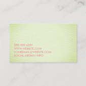 Imitate Grünleder Visitenkarte (Rückseite)