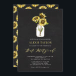 Imitate Halbpension Gelbe Sonnenblumen Bat Mitzvah Einladung<br><div class="desc">Laden Sie Familie und Freunde zu Ihrer Veranstaltung mit dieser anpassbaren Fledermaus mitzvah Einladung. Gelbe Sonnenblumen in einem Maurerkirsch auf dem Imitat-Kalkboard-Hintergrund. Personalisieren Sie diese,  indem Sie Ihre Daten hinzufügen. Die Einladung zur Sonnenblume-Fledermaus mitzvah ist perfekt für jedes Thema oder jede Saison.</div>